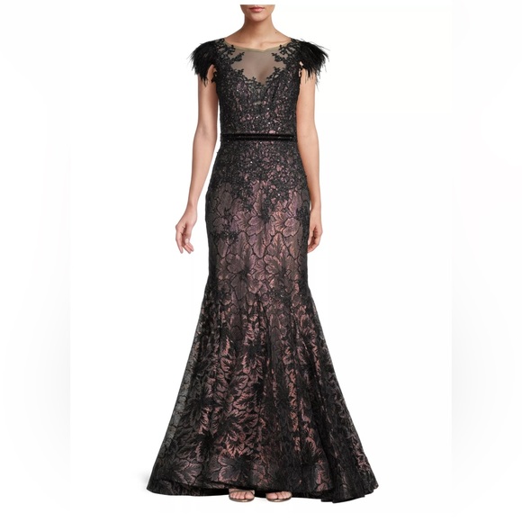 Mac Duggal Style 68697 Velvet Mermaid Gown With Strapless Neckline Dress